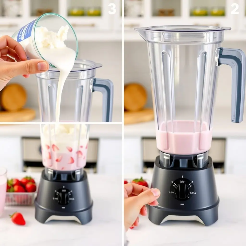 Step 2: making Copycat McDonald's Strawberry Shake copycat recipe