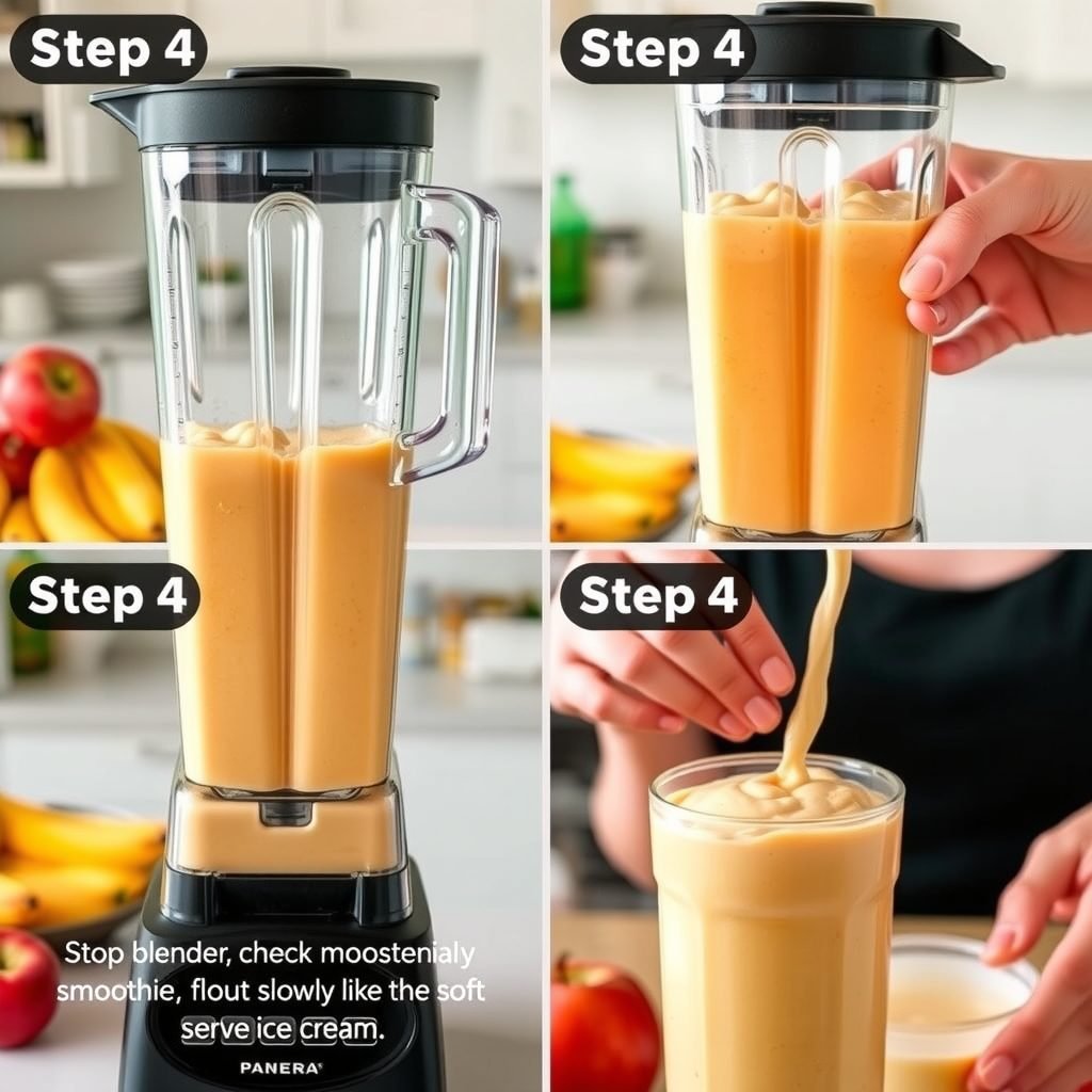 Step 4: making Copycat Panera Passion Papaya Smoothie copycat recipe
