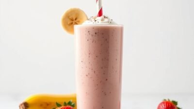 Copycat Panera Strawberry Banana Smoothie Recipe (spring trending) copycat recipe