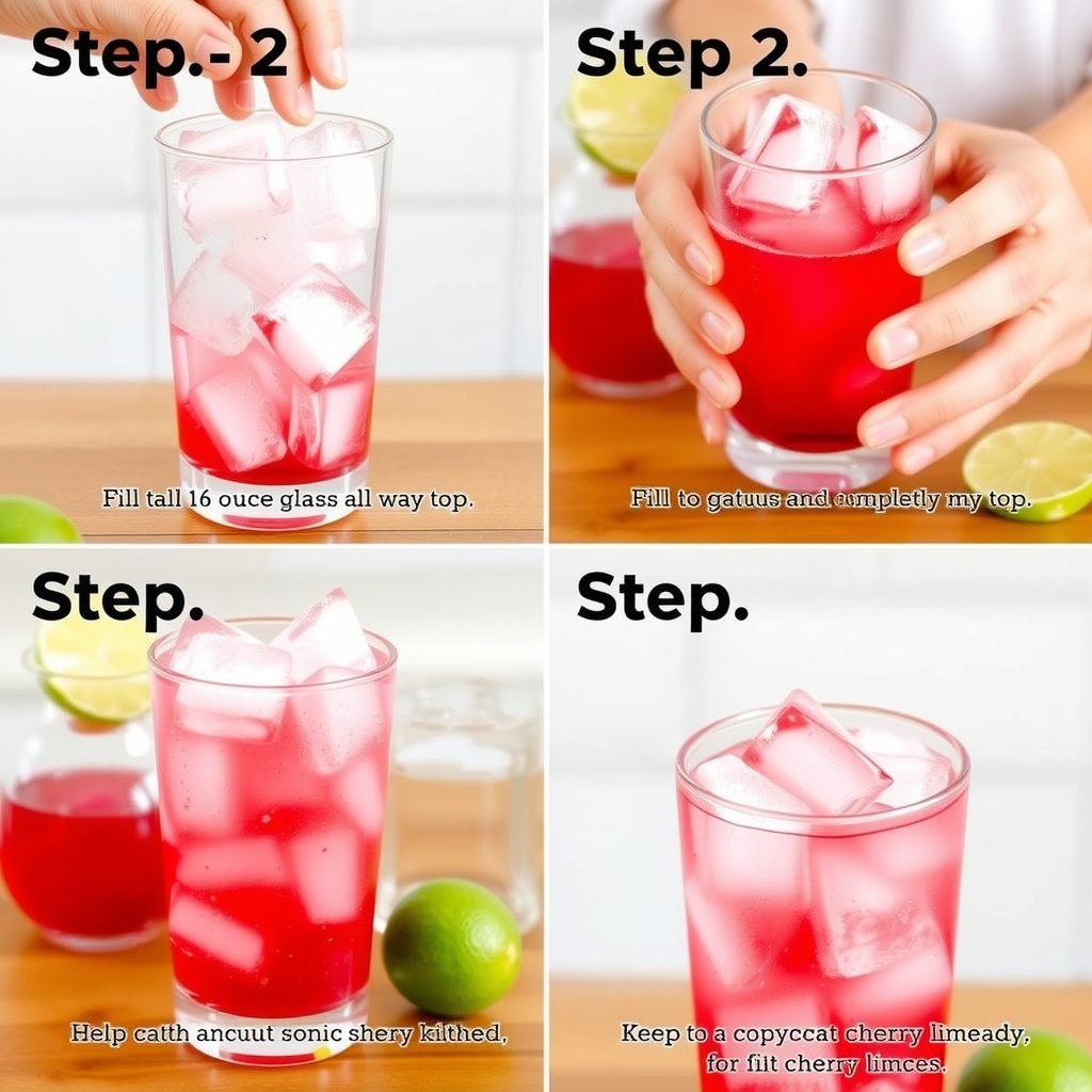 Step 2: making Copycat Sonic Cherry Limeade copycat recipe