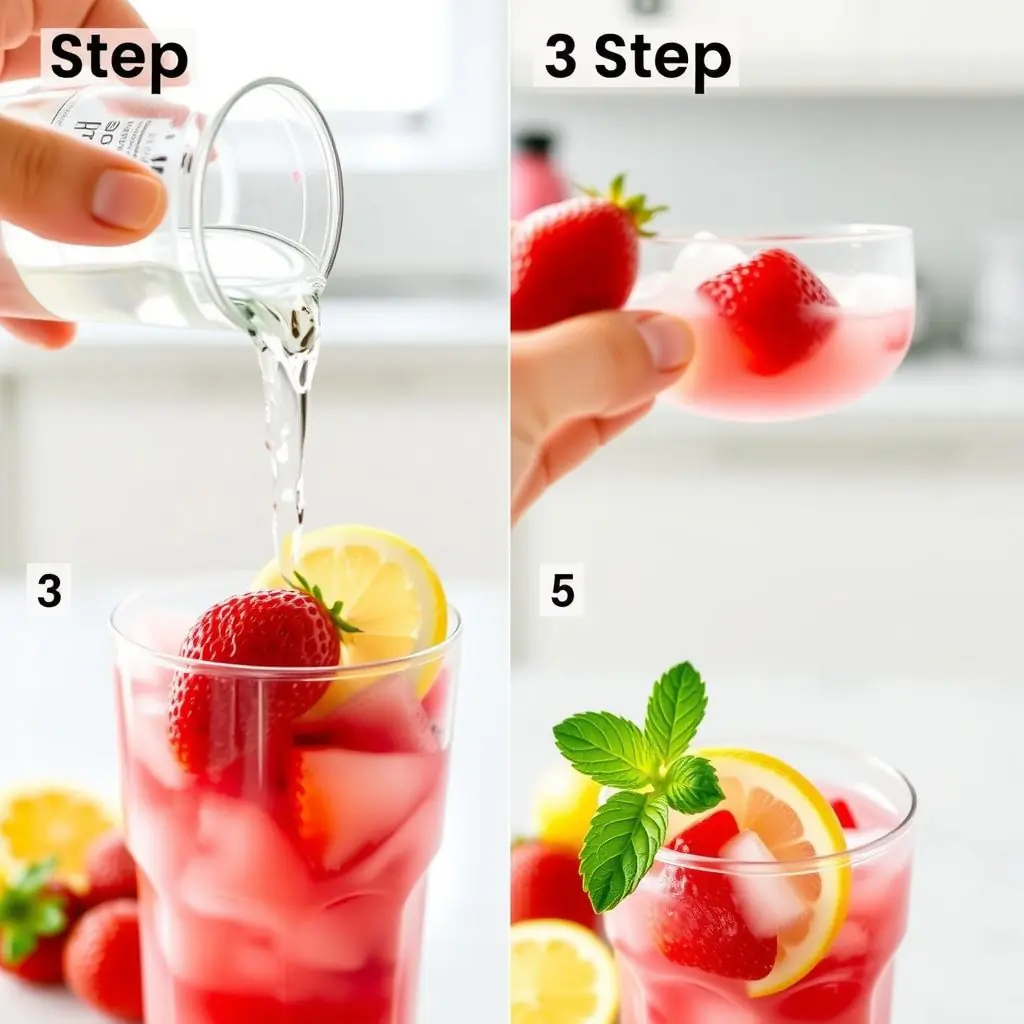 Step 3: making Copycat Sonic Strawberry Slush Recipe copycat recipe