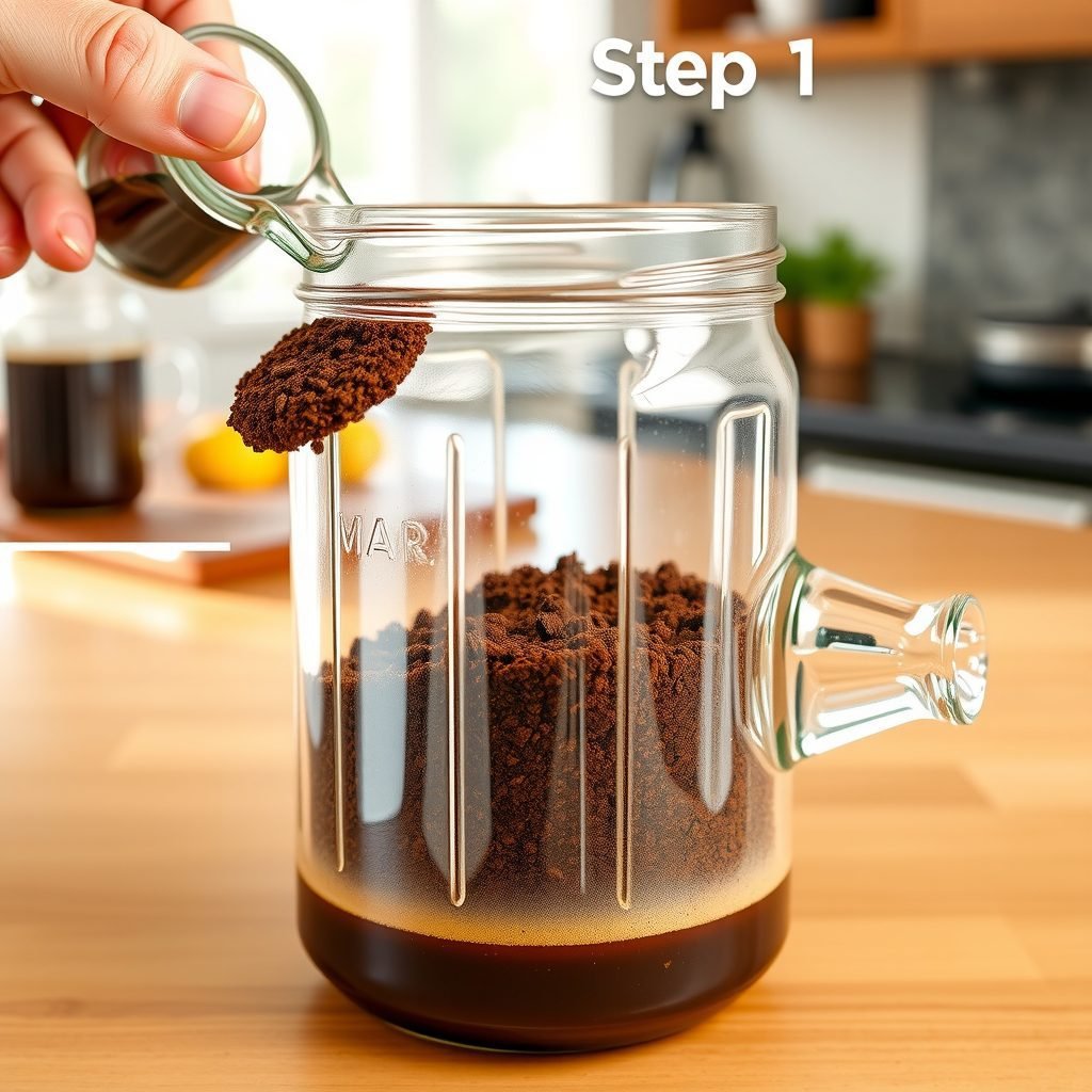 Step 1: making Copycat Starbucks Cold Brew Coffee Recipe copycat recipe
