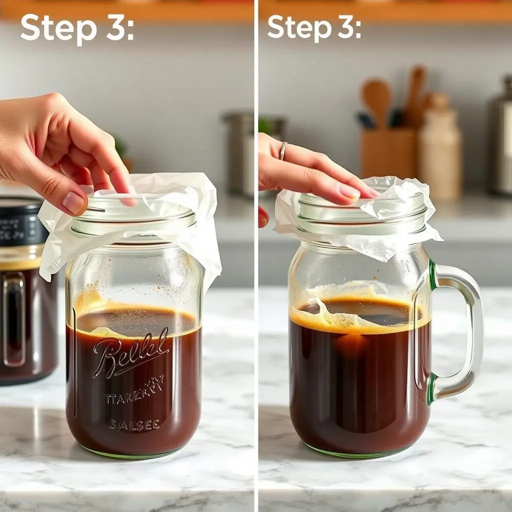 Step 3: making Copycat Starbucks Cold Brew Coffee Recipe copycat recipe