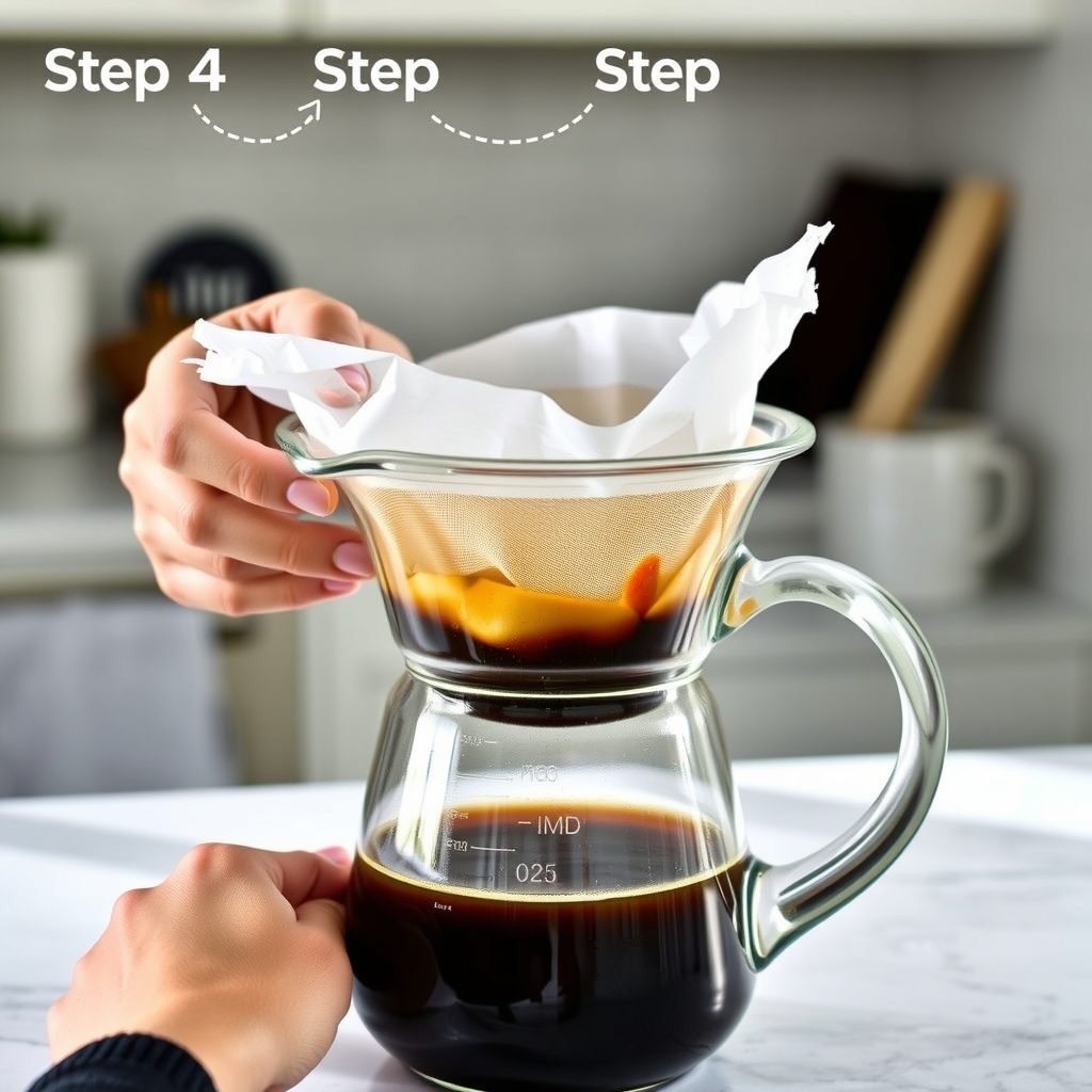 Step 4: making Copycat Starbucks Cold Brew Coffee Recipe copycat recipe