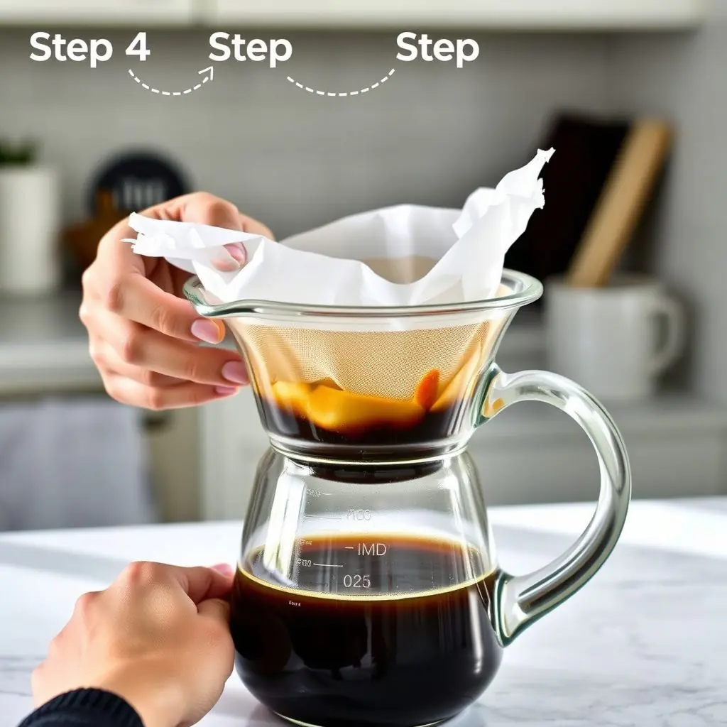 Step 4: making Copycat Starbucks Cold Brew Coffee Recipe copycat recipe