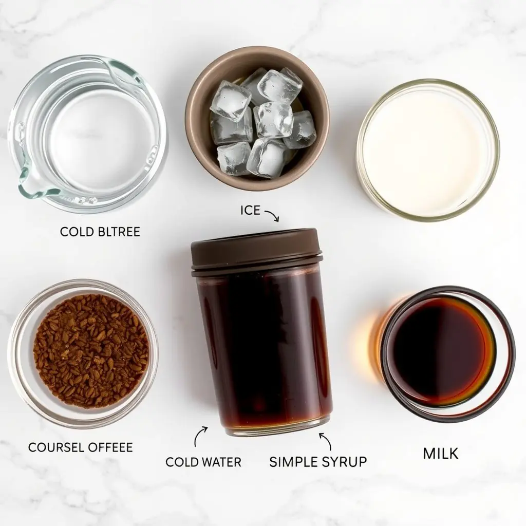 Ingredients for Copycat Starbucks Cold Brew Coffee Recipe copycat recipe