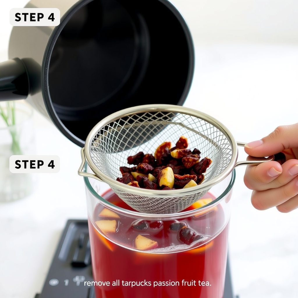 Step 4: making Copycat Starbucks Iced Passion Fruit Tea copycat recipe