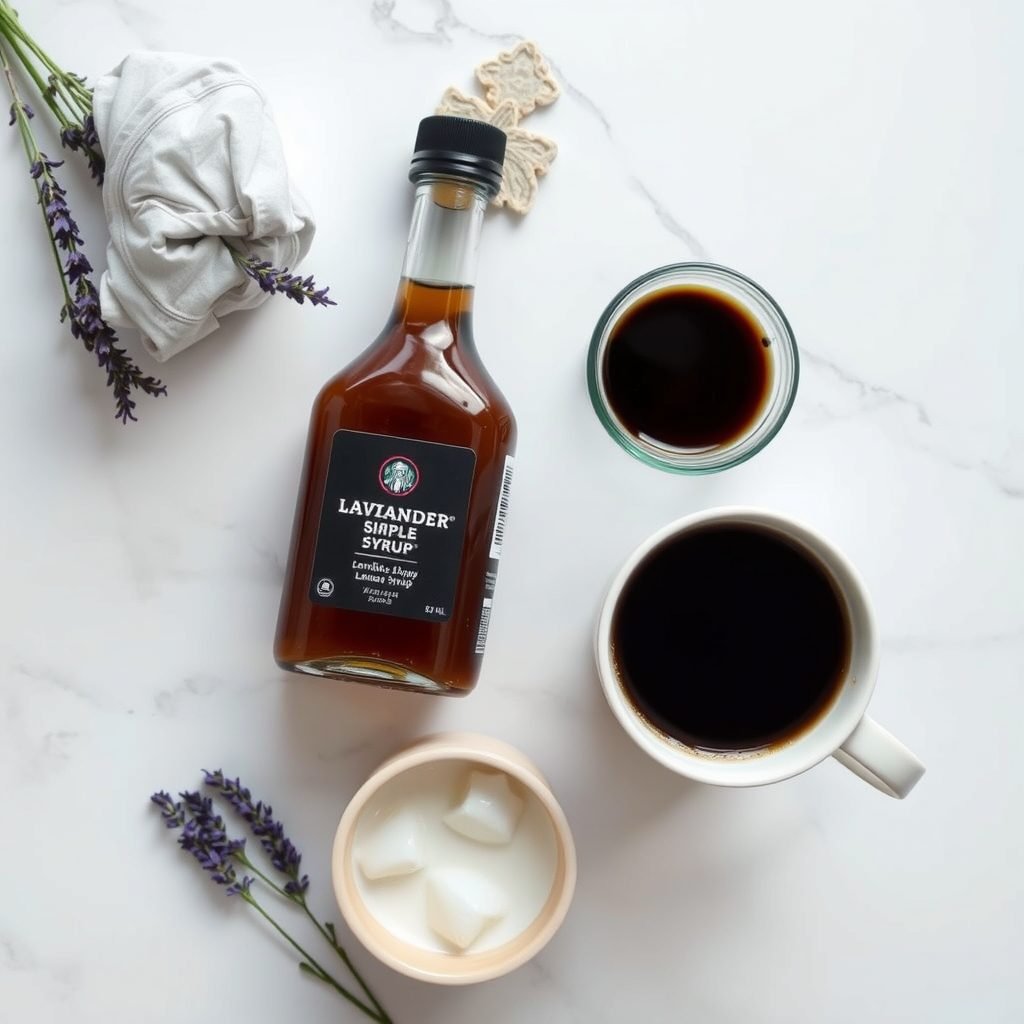 Ingredients for Copycat Starbucks Lavender Oat Milk Latte Recipe copycat recipe