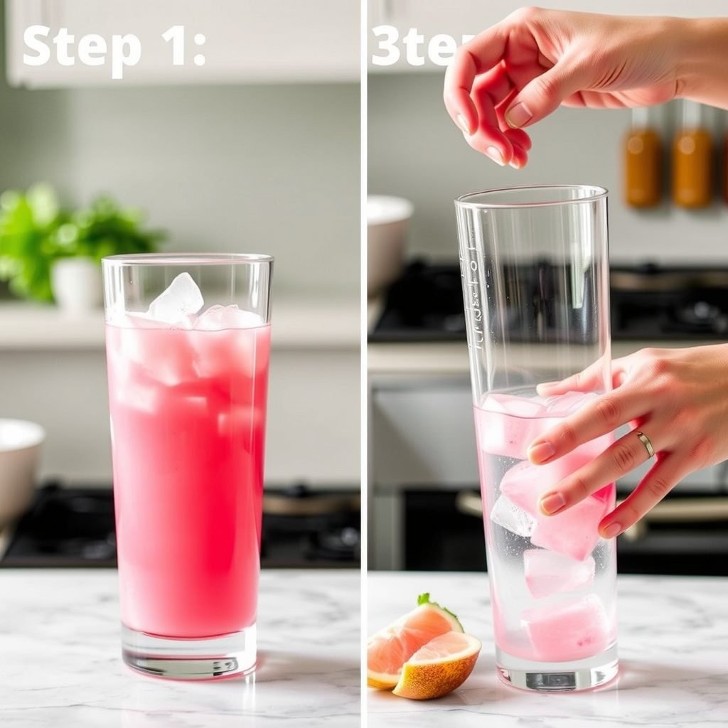 Step 1: making Copycat Starbucks Pink Drink at Home copycat recipe