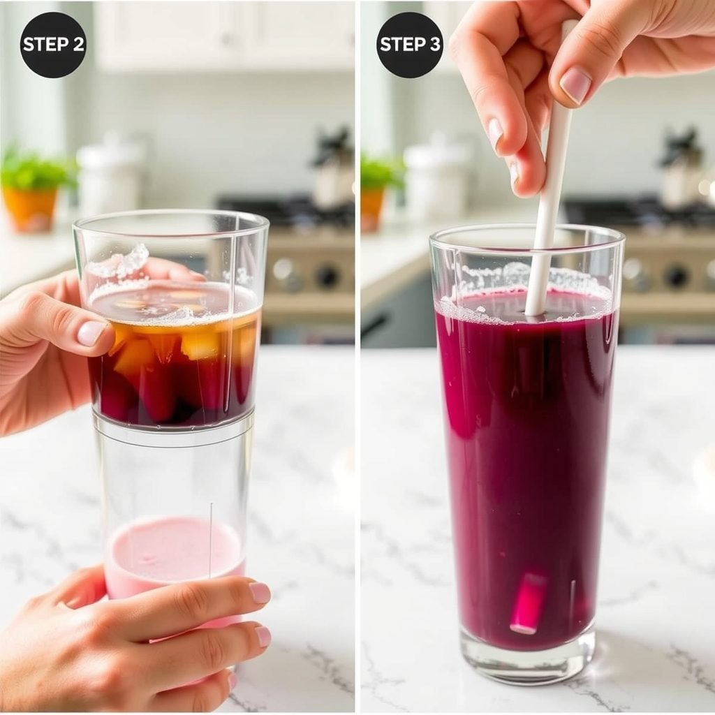 Step 2: making Copycat Starbucks Pink Drink at Home copycat recipe