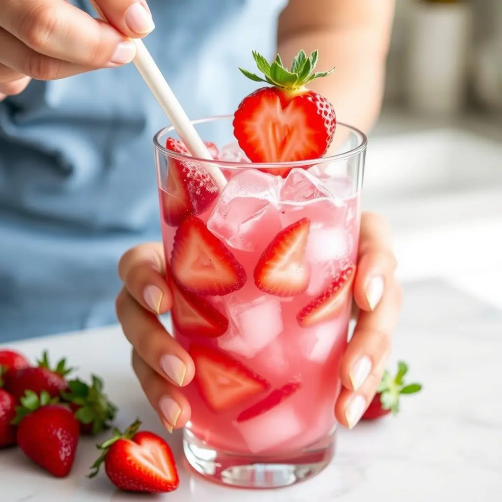 Step 3: making Copycat Starbucks Pink Drink at Home copycat recipe