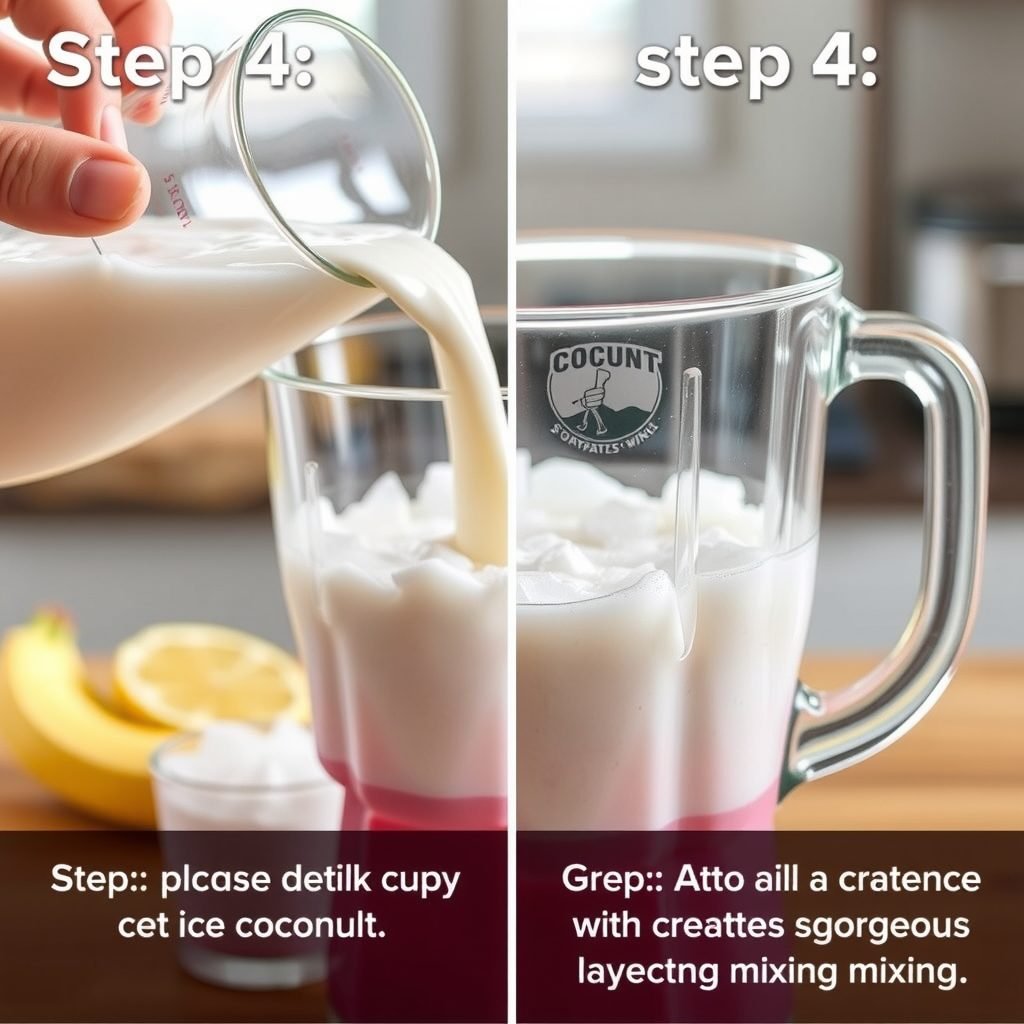 Step 4: making Copycat Starbucks Pink Drink at Home copycat recipe