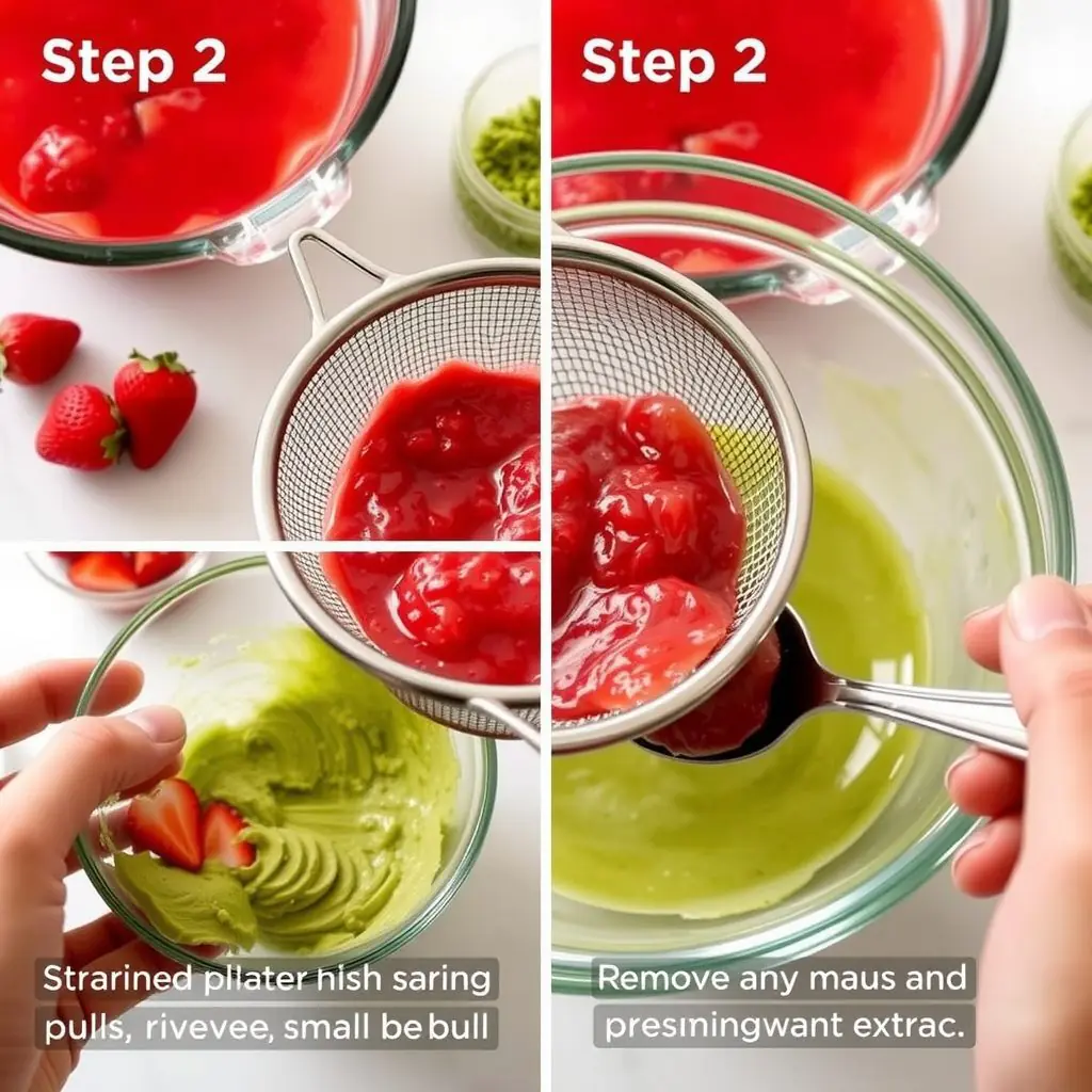 Step 2: making Copycat Starbucks Strawberry Matcha Latte copycat recipe