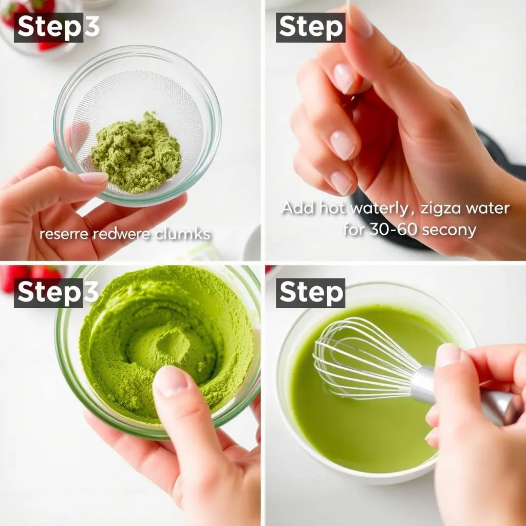 Step 3: making Copycat Starbucks Strawberry Matcha Latte copycat recipe