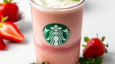Copycat Starbucks Strawberry Matcha Latte copycat recipe