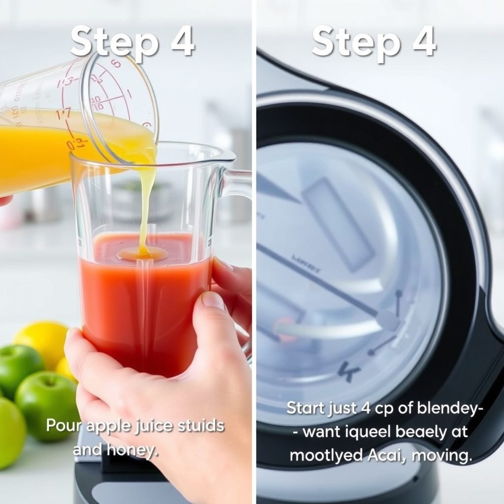 Step 4: making Copycat Tropical Smoothie Acai Bowl copycat recipe