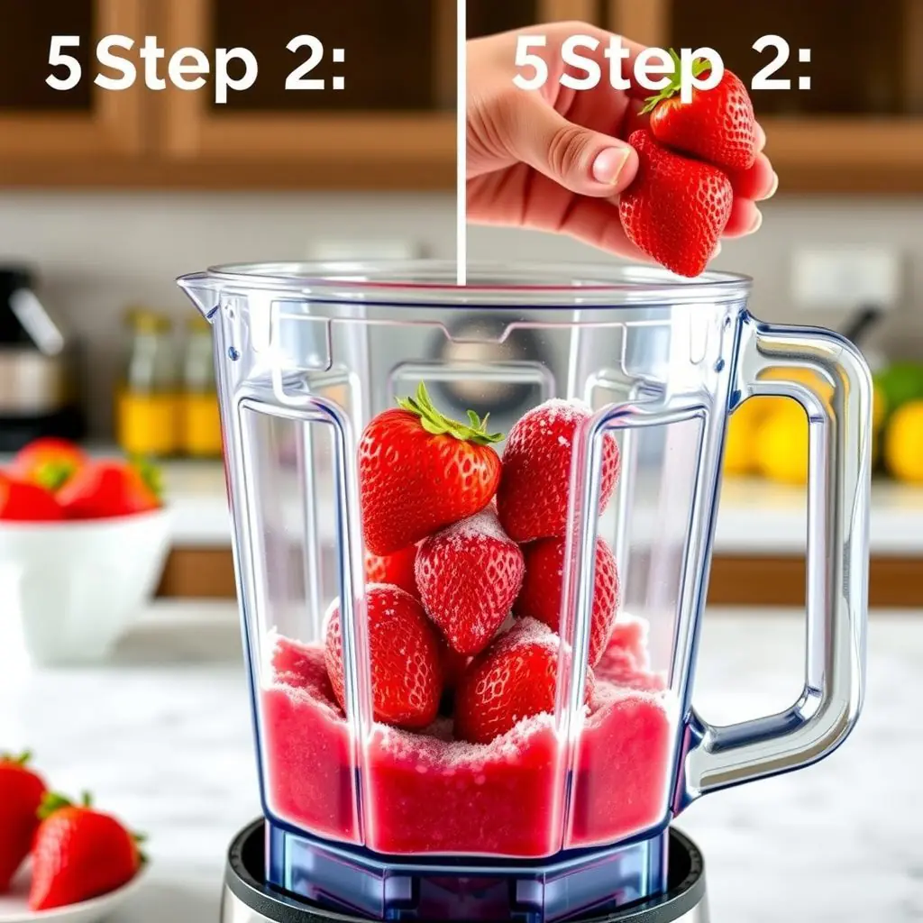 Step 2: making Copycat Tropical Smoothie Bahama Mama Recipe copycat recipe