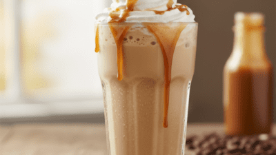 Copycat Chick-fil-A Frosted Caramel Coffee Recipe — easy homemade copycat recipe