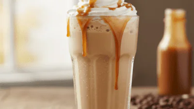Copycat Chick-fil-A Frosted Caramel Coffee Recipe — easy homemade copycat recipe