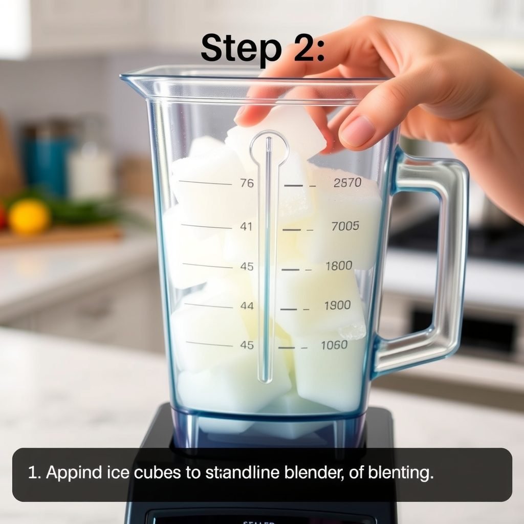Step 2: making Copycat Dunkin Ocean Coolatta Recipe copycat recipe