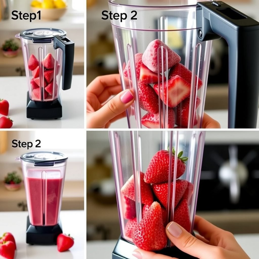 Step 2: making Copycat Jamba Juice Strawberry Recipe copycat recipe