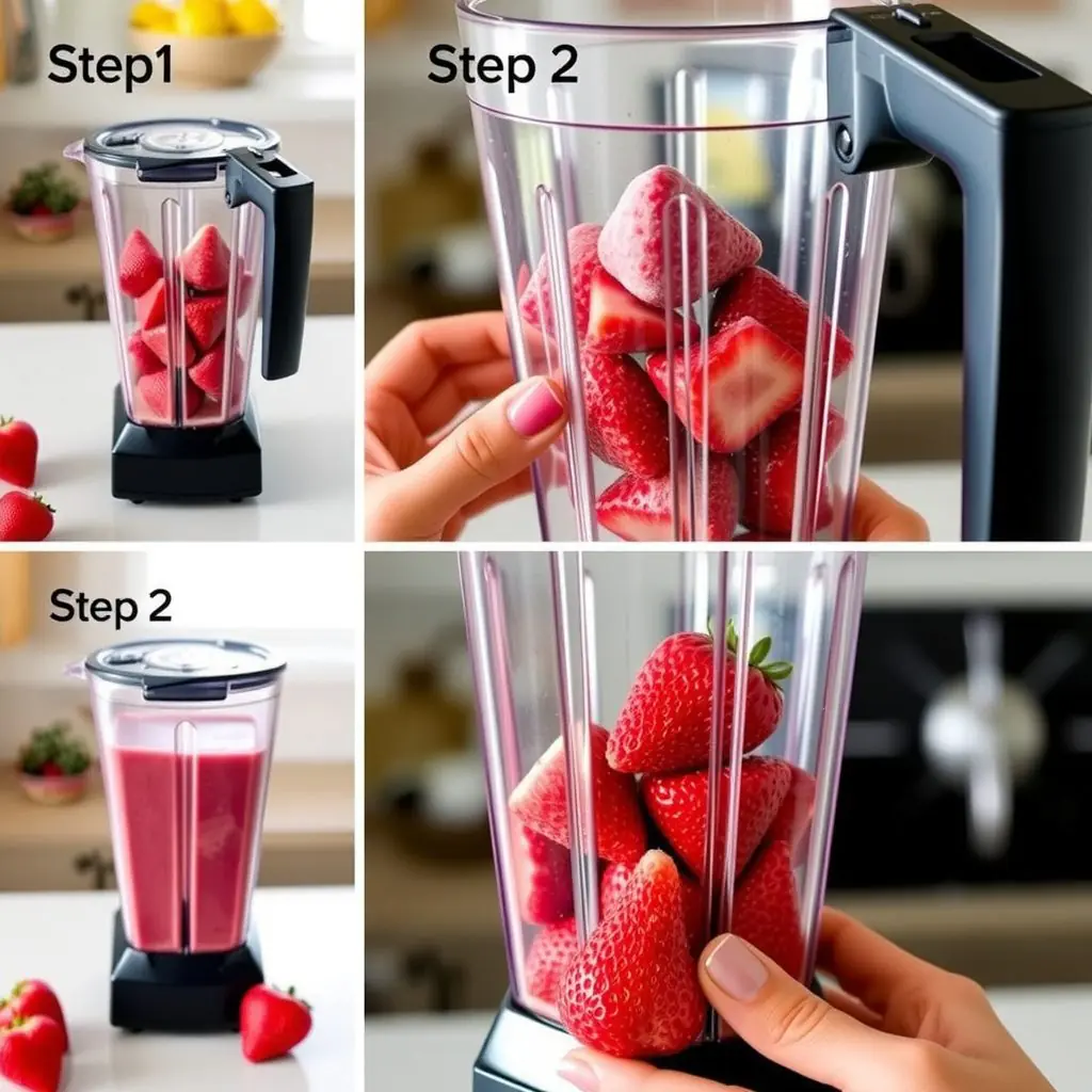 Step 2: making Copycat Jamba Juice Strawberry Recipe copycat recipe