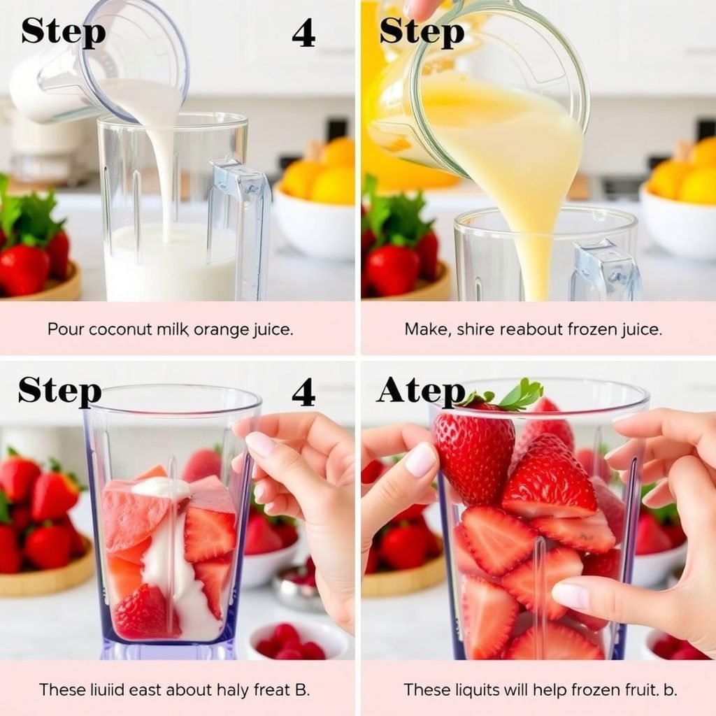 Step 4: making Copycat Jamba Juice Strawberry Recipe copycat recipe
