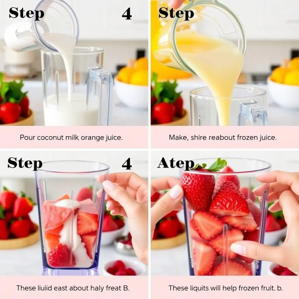 Step 4: making Copycat Jamba Juice Strawberry Recipe copycat recipe