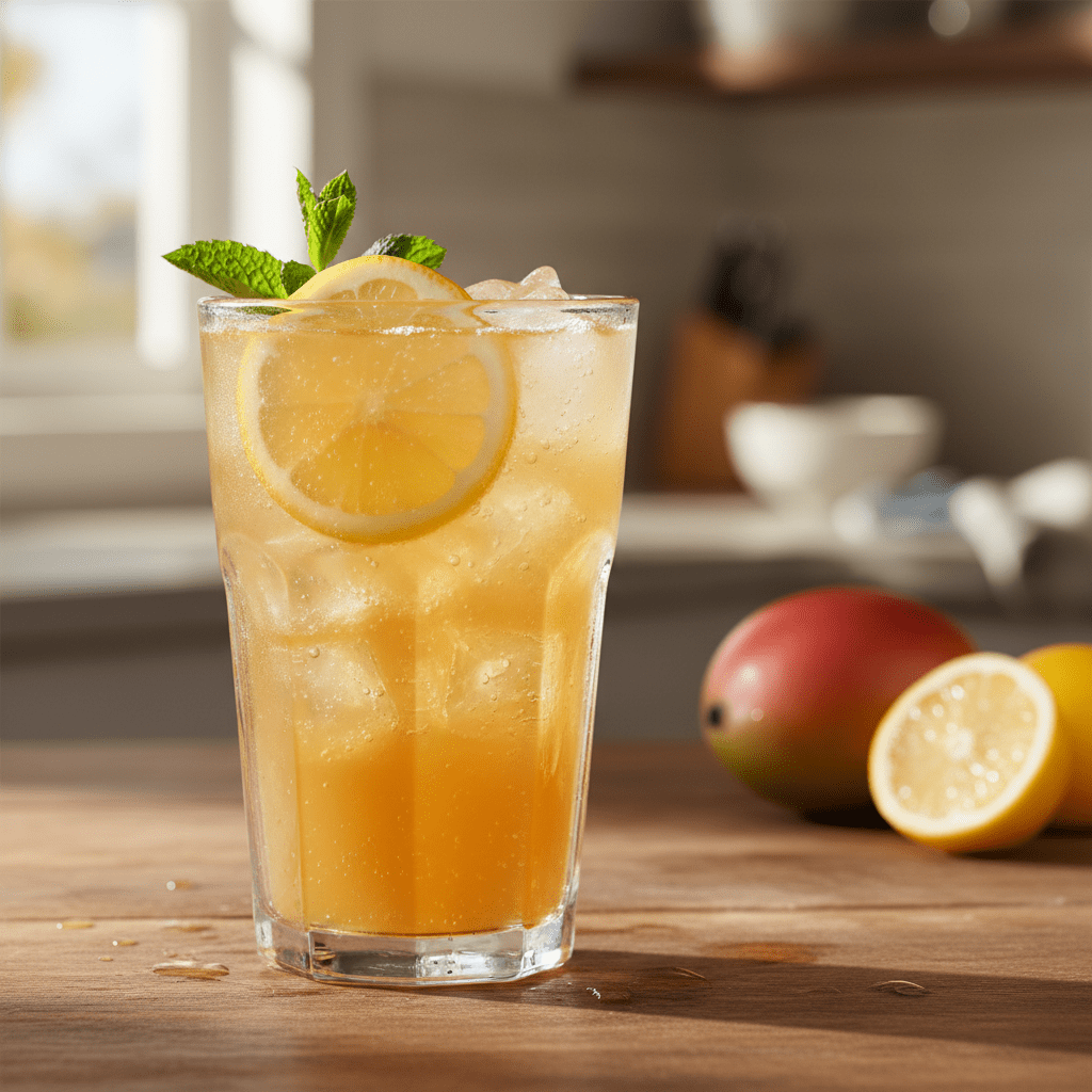 Copycat Panera Mango Yuzu Citrus Charged Lemonade Recipe — easy homemade copycat recipe