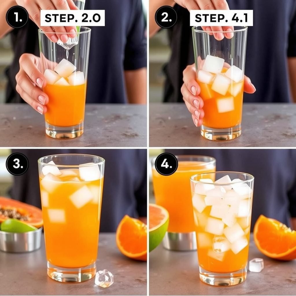 Step 1: making Copycat Panera Passion Papaya Recipe copycat recipe
