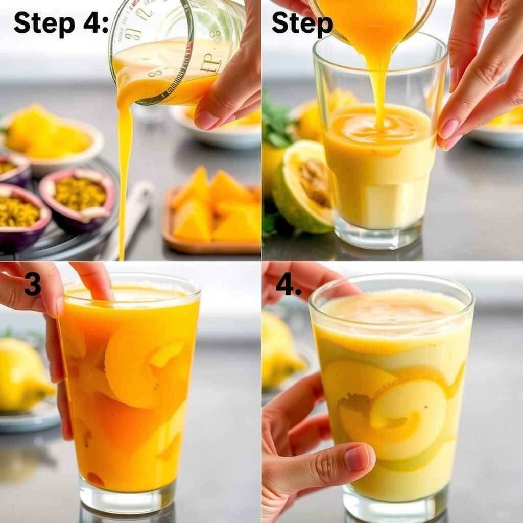 Step 3: making Copycat Panera Passion Papaya Recipe copycat recipe