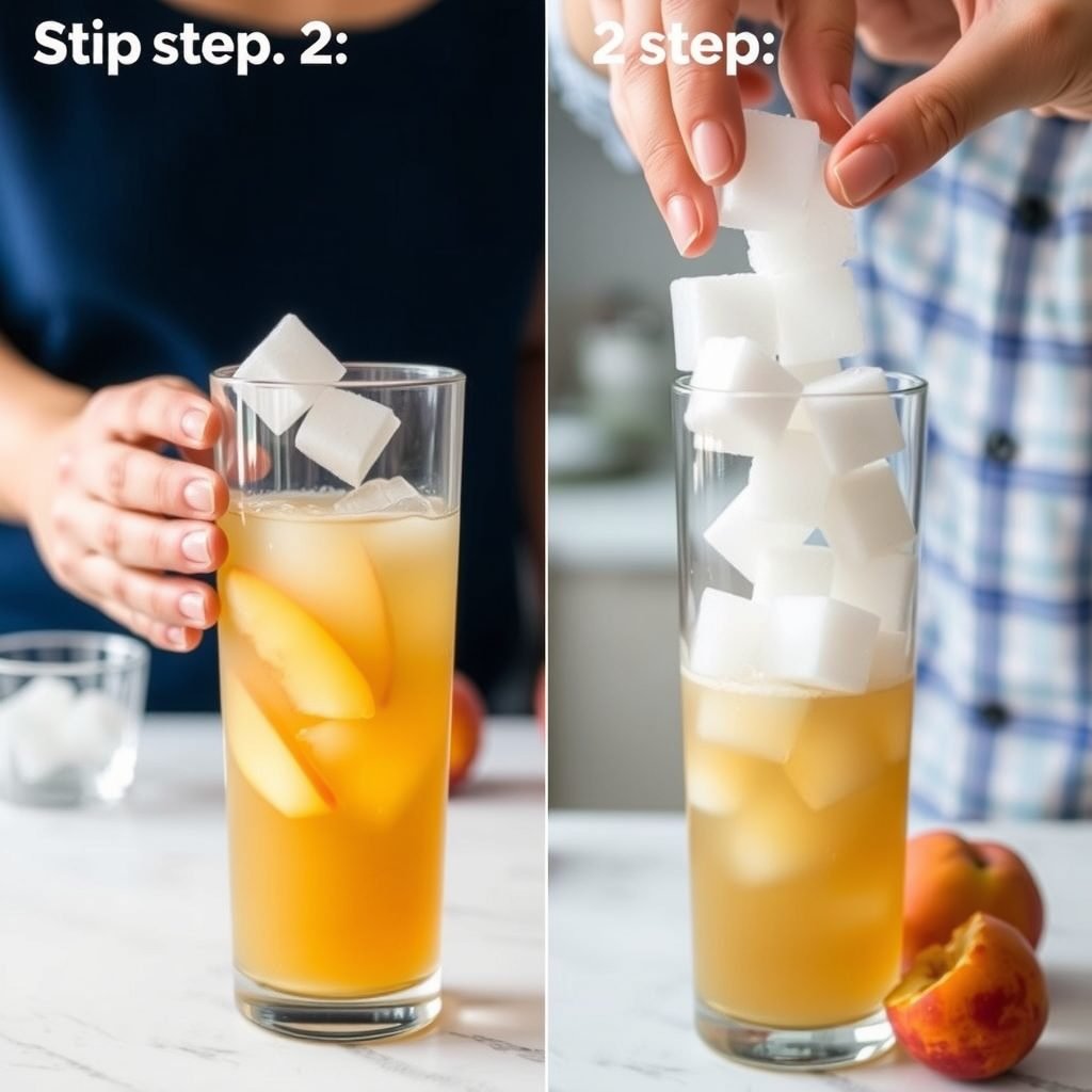 Step 2: making Copycat Starbucks Iced Peach Green Tea copycat recipe