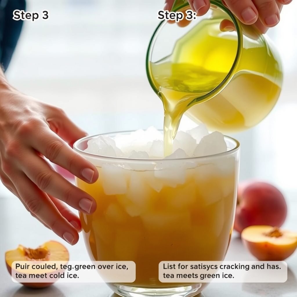 Step 3: making Copycat Starbucks Iced Peach Green Tea copycat recipe