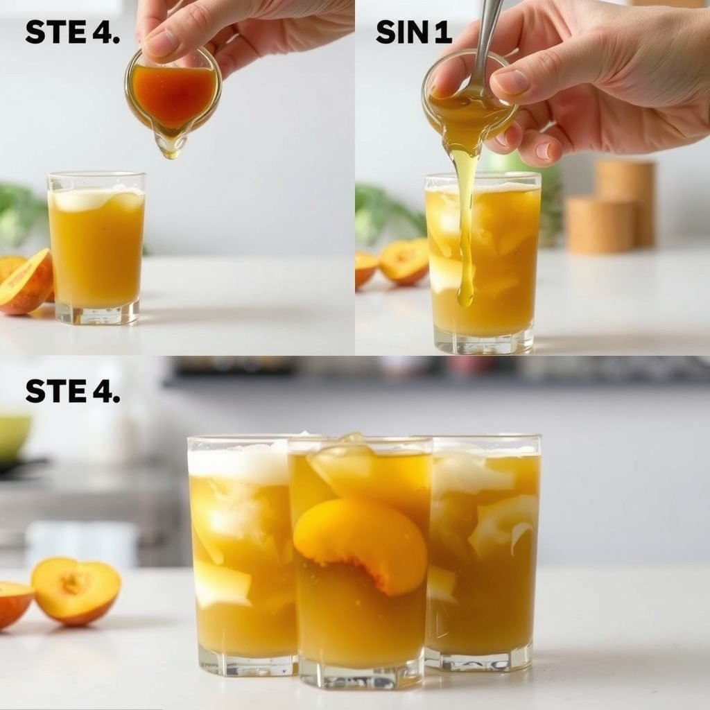 Step 4: making Copycat Starbucks Iced Peach Green Tea copycat recipe