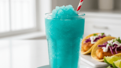 Copycat Taco Bell Baja Blast Freeze Recipe with Mountain Dew — easy homemade copycat recipe