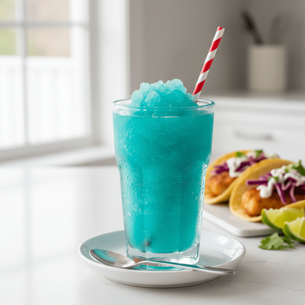 Copycat Taco Bell Baja Blast Freeze Recipe with Mountain Dew — easy homemade copycat recipe