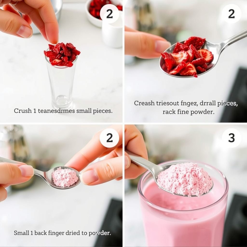 Step 2: making How to Make Copycat Starbucks Pink Drink at Home copycat recipe