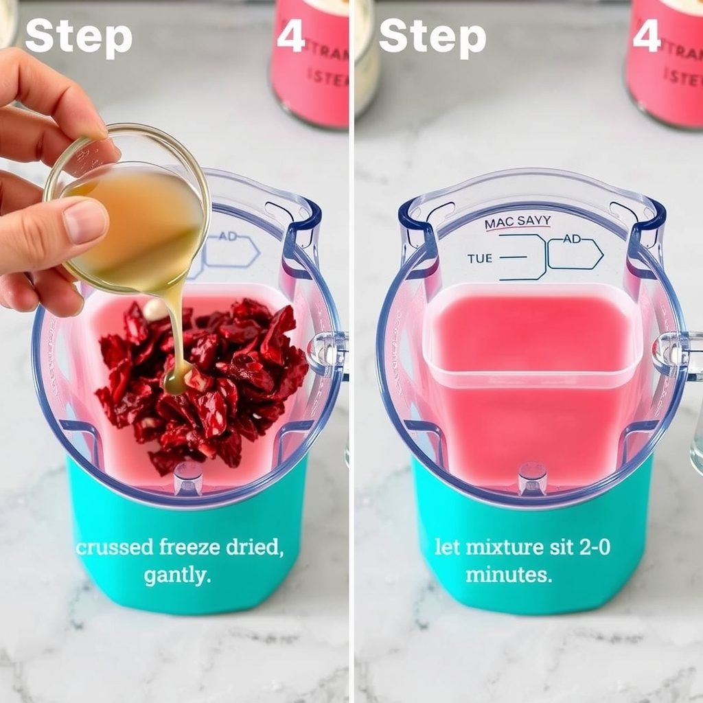 Step 4: making How to Make Copycat Starbucks Pink Drink at Home copycat recipe