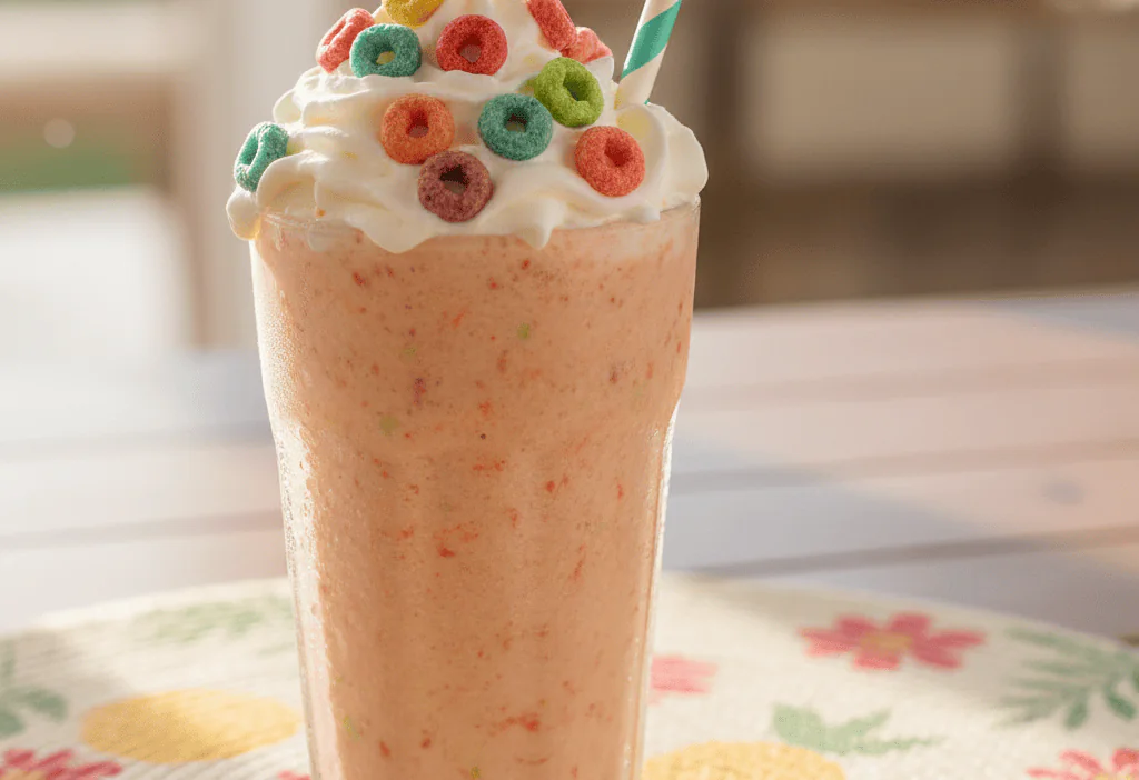 Copycat Burger King Froot Loops Shake Recipe for Summer — easy homemade copycat recipe