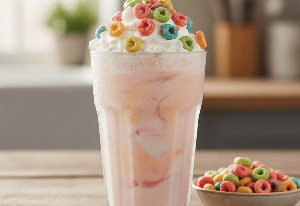 Copycat Burger King Froot Loops Shake Recipe for Summer — easy homemade copycat recipe