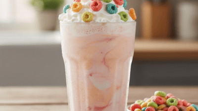 Copycat Burger King Froot Loops Shake Recipe for Summer — easy homemade copycat recipe