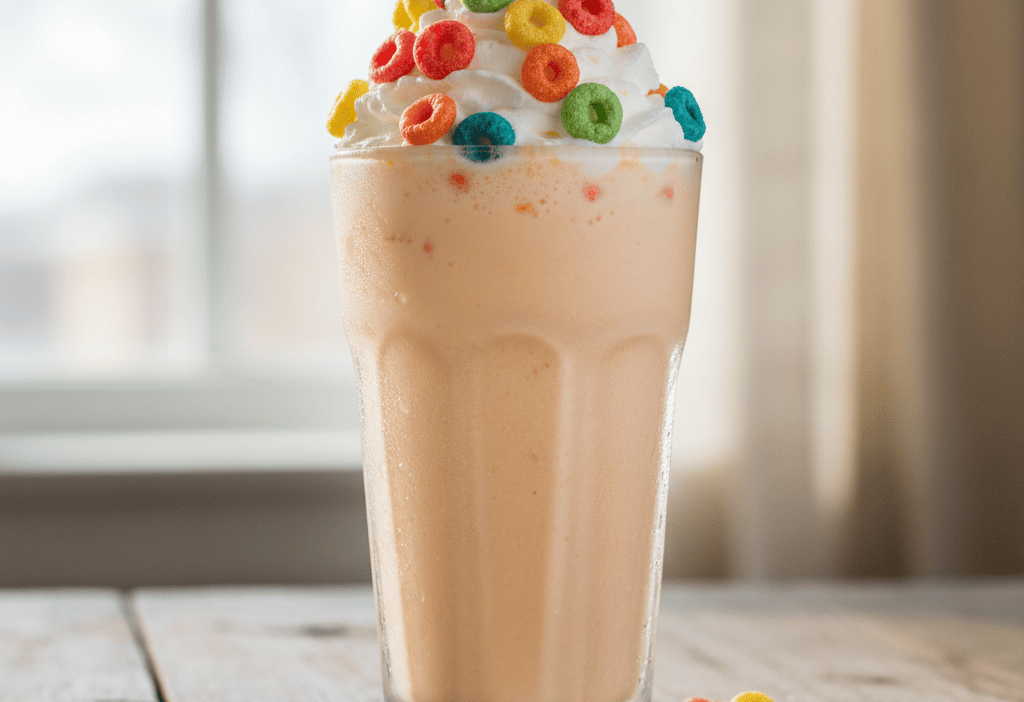 Copycat Burger King Froot Loops Shake Recipe for Summer — easy homemade copycat recipe