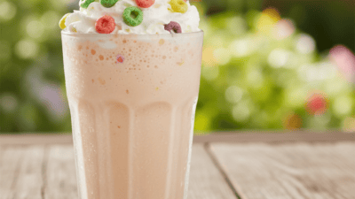 Copycat Burger King Froot Loops Shake Recipe — easy homemade copycat recipe