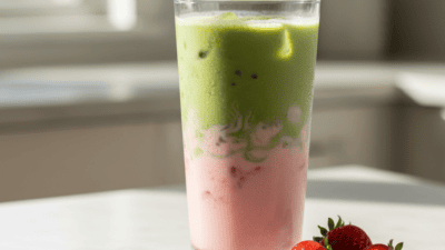 Copycat Pink Drink with Matcha and Coconut Milk Recipe — easy homemade copycat recipe