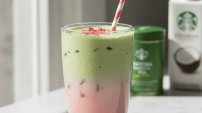 Copycat Pink Drink with Matcha & Coconut Milk — easy homemade copycat recipe