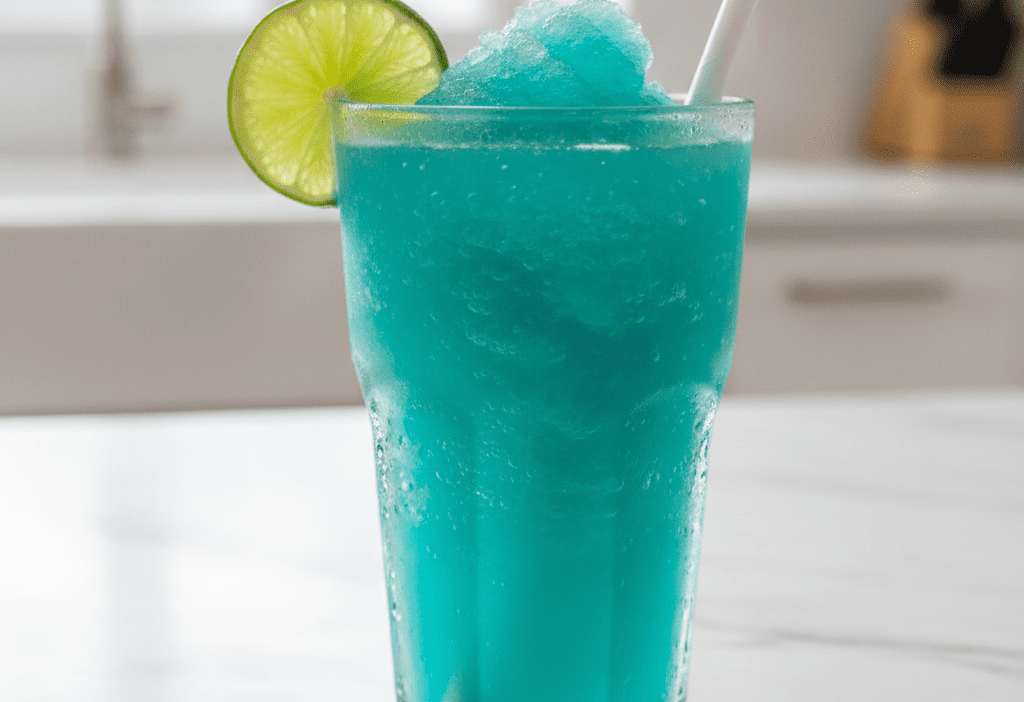 Copycat Taco Bell Baja Blast Freeze Recipe (With Mountain Dew) — easy homemade copycat recipe