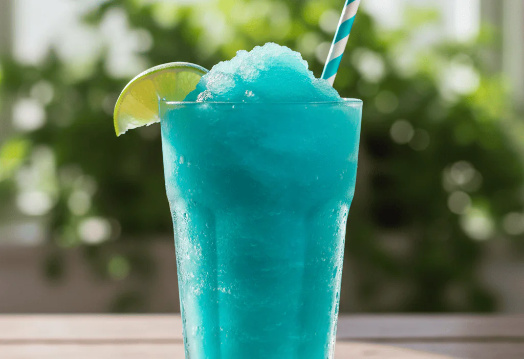 Copycat Taco Bell Baja Blast Freeze Recipe (with Mountain Dew) — easy homemade copycat recipe