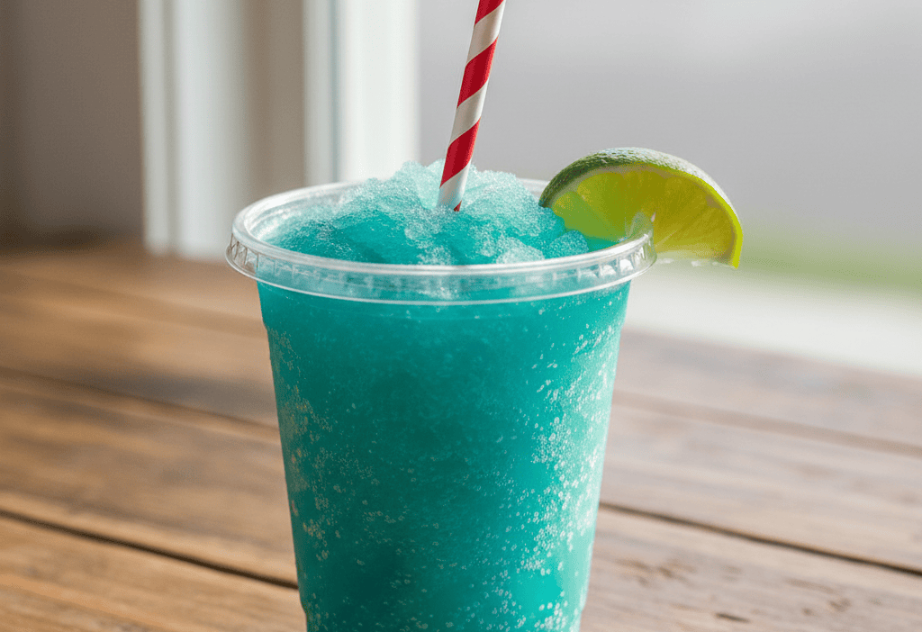 Copycat Taco Bell Baja Blast Freeze Recipe with Mountain Dew — easy homemade copycat recipe