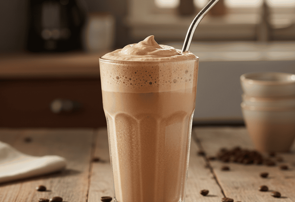 Copycat Wendy's Frosty-ccino (Frosty Iced Coffee) Recipe — easy homemade copycat recipe