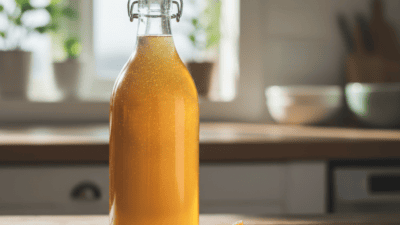 Health-Ade Ginger Lemon Kombucha Copycat Recipe — easy homemade copycat recipe